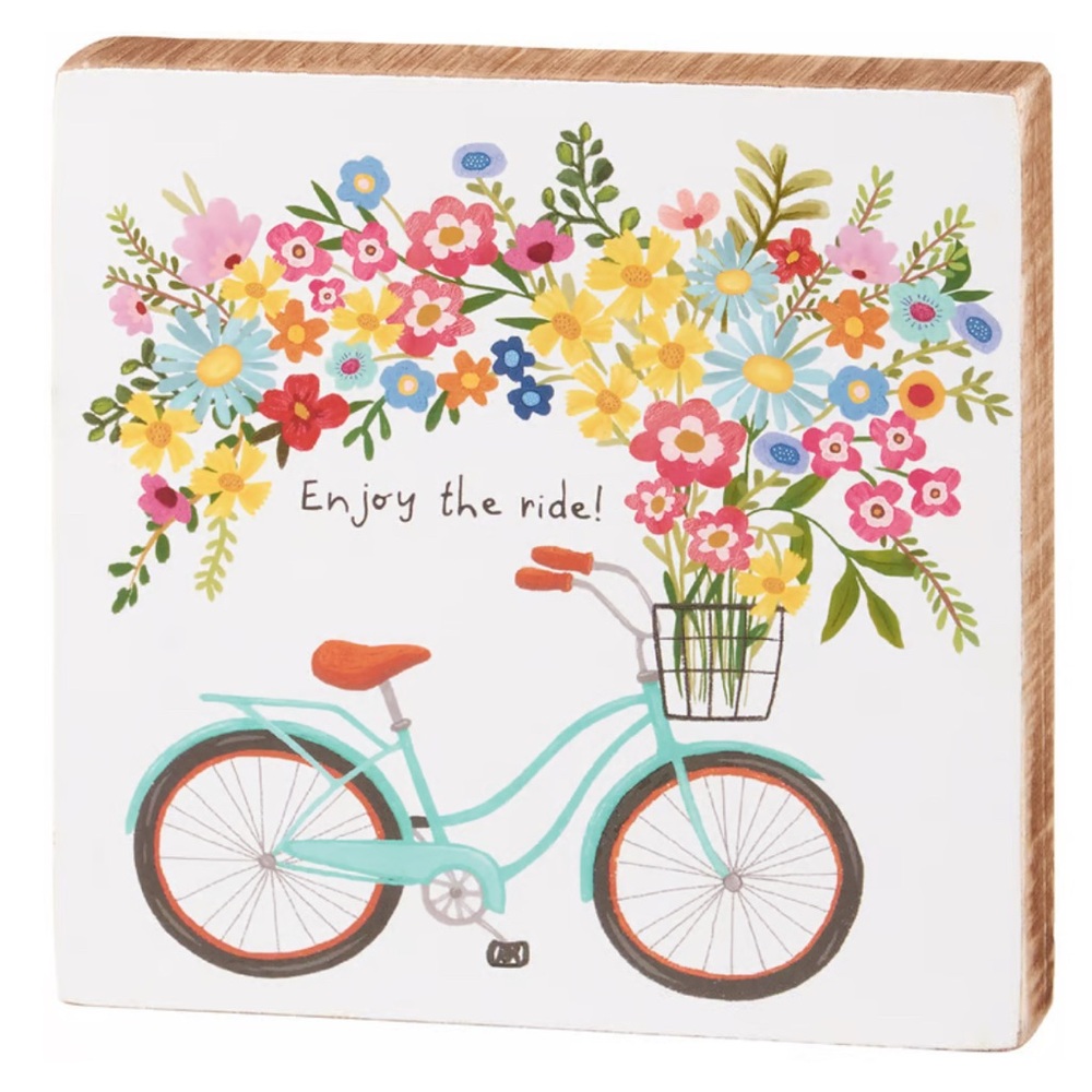 Primitives by Kathy “Enjoy The Ride” Block Sign